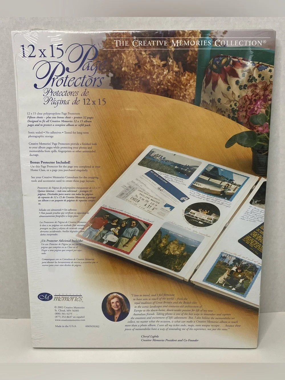 Creative Memories 12 x 15 Burgundy Album White Pages 12 x 15 Page Protectors NEW